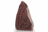 Free-Standing Polished Tiger Iron Stromatolite - Ga #222939-1